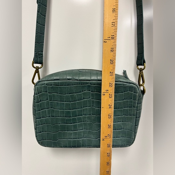 Madewell Green Leather‎ Croc-Embossed Transport Camera Bag - Picture 6 of 12